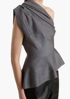 Aimee Top in Gunmetal