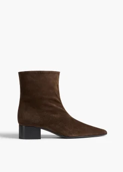 Andee Ankle Boot in Ebano Suede