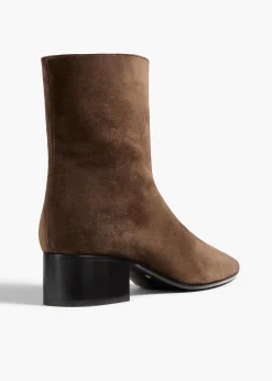 Andee Ankle Boot in Ebano Suede