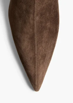 Andee Ankle Boot in Ebano Suede
