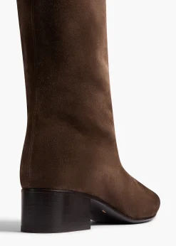 Andee Knee-High Boot in Ebano Suede