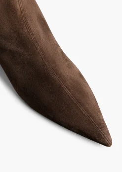 Andee Knee-High Boot in Ebano Suede