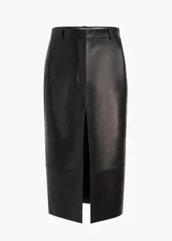 Anden Skirt in Black Leather
