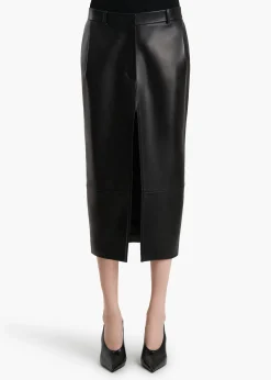 Anden Skirt in Black Leather