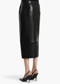 Anden Skirt in Black Leather
