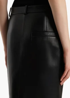 Anden Skirt in Black Leather