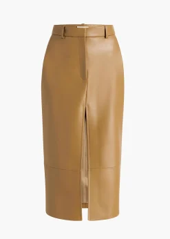 Anden Skirt in Golden Ochre Leather