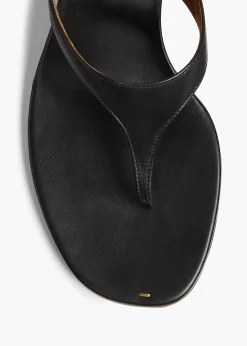 Archer Sandal in Black Leather