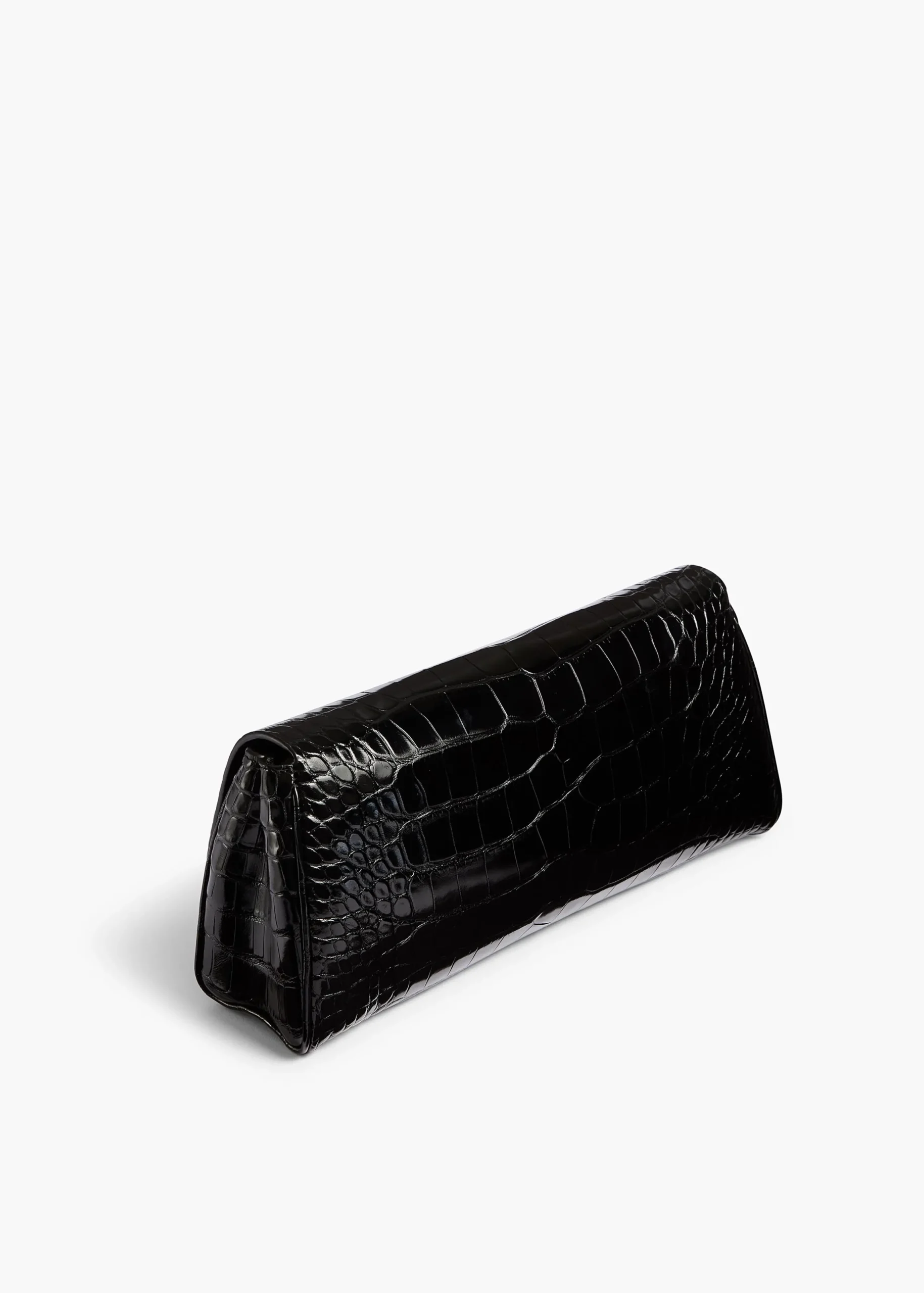 Audrey Clutch in Black Alligator