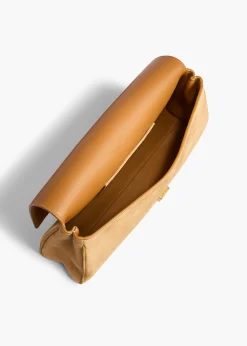 Audrey Clutch in Goldenrod Suede