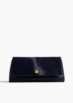 Audrey Clutch in Midnight Haircalf