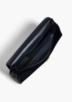 Audrey Clutch in Midnight Haircalf