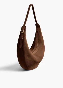 Augustina Hobo in Cedar Suede