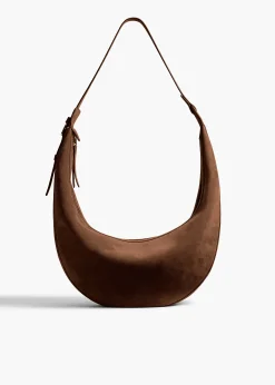 Augustina Hobo in Cedar Suede
