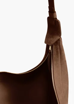 Augustina Hobo in Cedar Suede