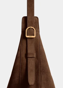 Augustina Hobo in Cedar Suede