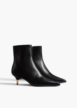 Bella Ankle Boot in Black Leather