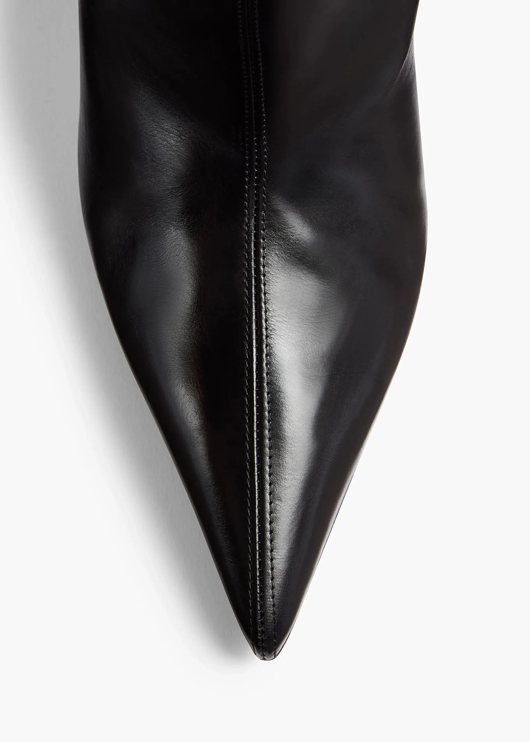 Bella Knee-High Boot in Black Leather