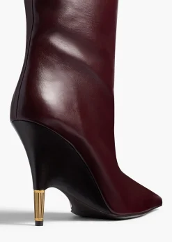 Bella Knee-High Boot in Bordeaux Vintage Calf