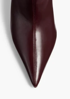 Bella Knee-High Boot in Bordeaux Vintage Calf