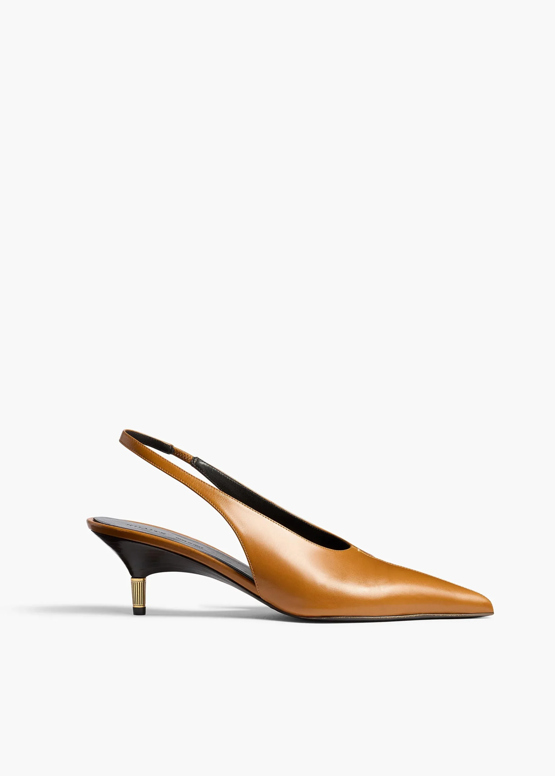 Bella Low Pump in Cuoio Glazed Leather