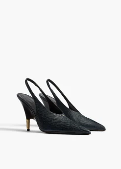Bella Pump in Midnight Lizard