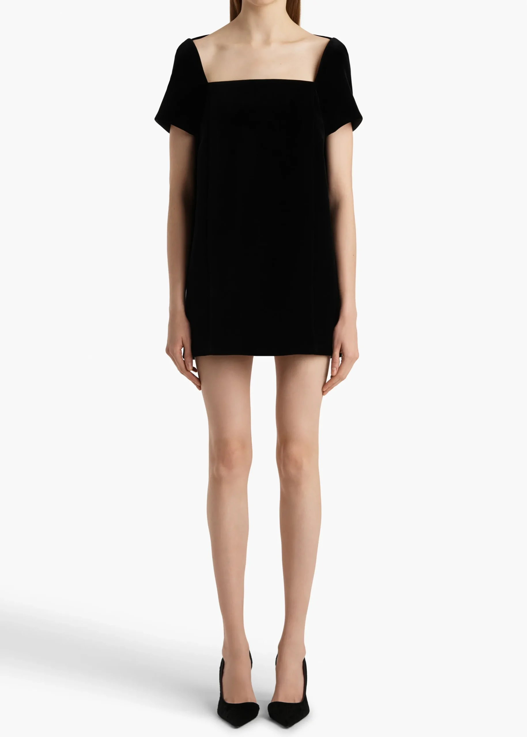 Benji Dress in Black Velvet
