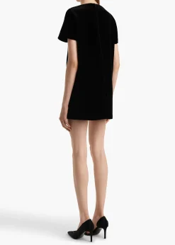 Benji Dress in Black Velvet