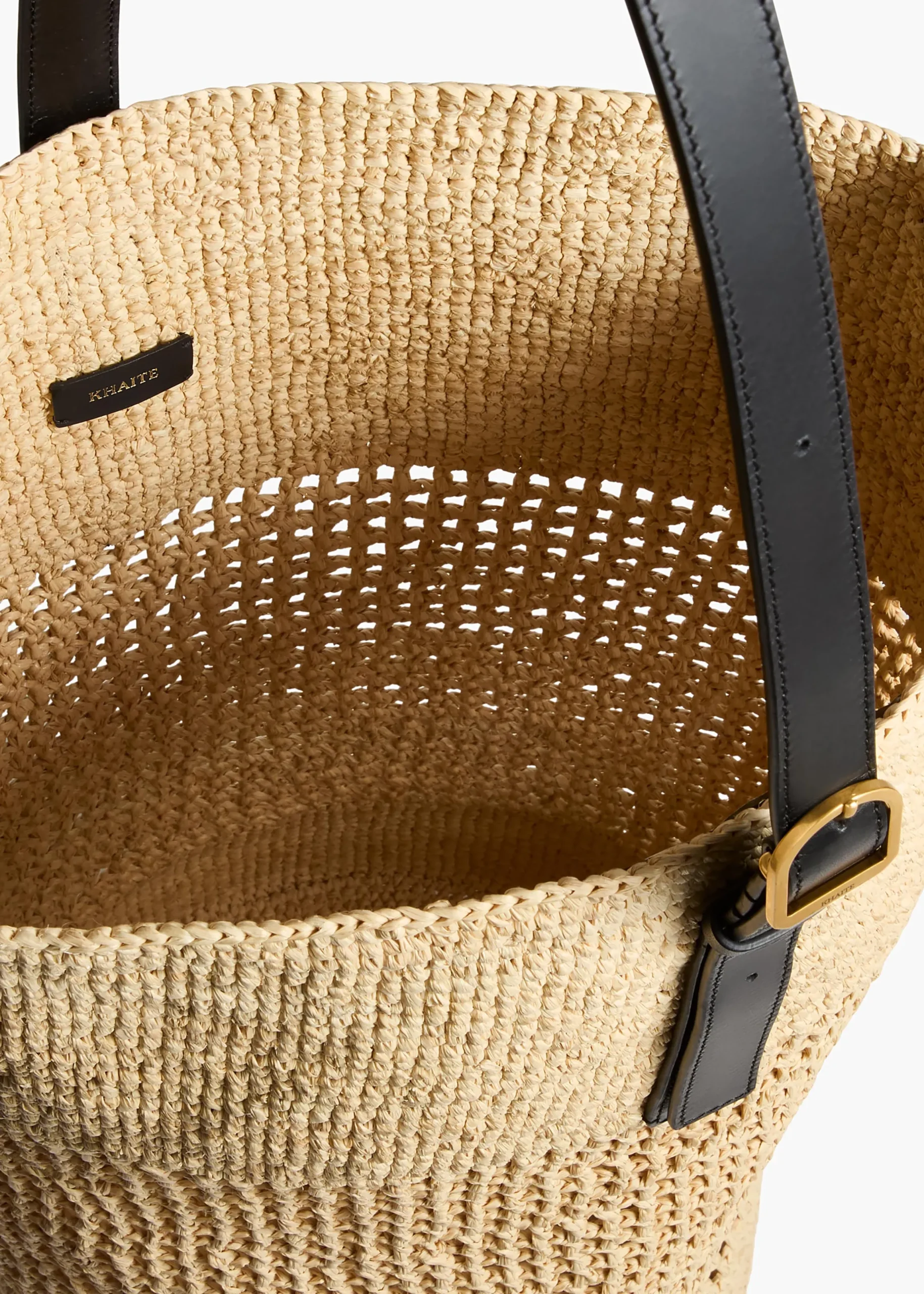 Billie Bucket Bag in Natural Raffia