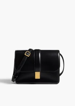 Blake Crossbody Bag in Black Leather