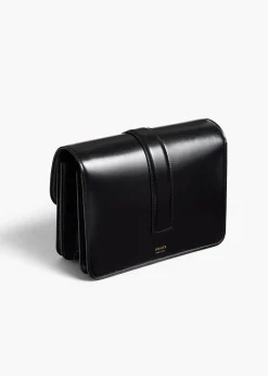 Blake Crossbody Bag in Black Leather