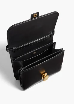 Blake Crossbody Bag in Black Leather