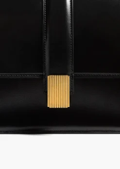 Blake Crossbody Bag in Black Leather