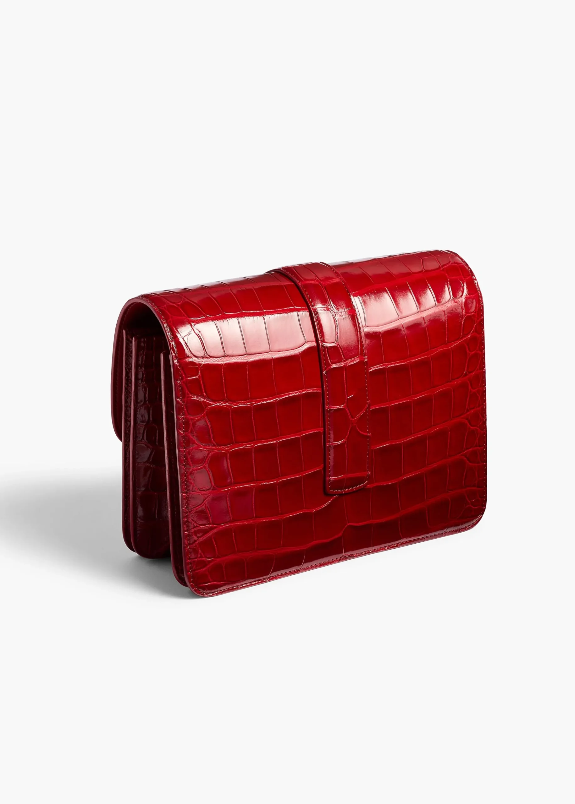 Blake Crossbody Bag in Ruby Alligator