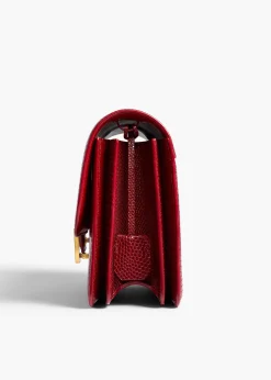 Blake Crossbody Bag in Ruby Lizard