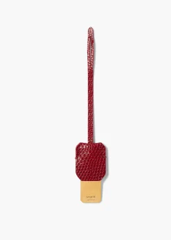 Blake Crossbody Bag in Ruby Lizard