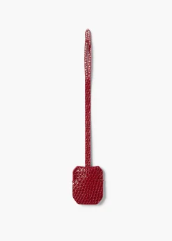 Blake Crossbody Bag in Ruby Lizard