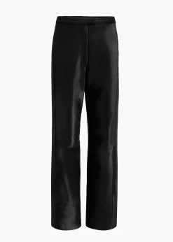 Borden Pant in Black Haircalf