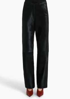 Borden Pant in Black Haircalf