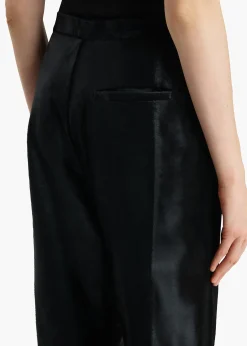 Borden Pant in Black Haircalf