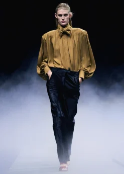 Borden Pant in Black Haircalf
