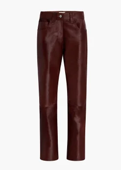 Callum Pant in Bordeaux Haircalf