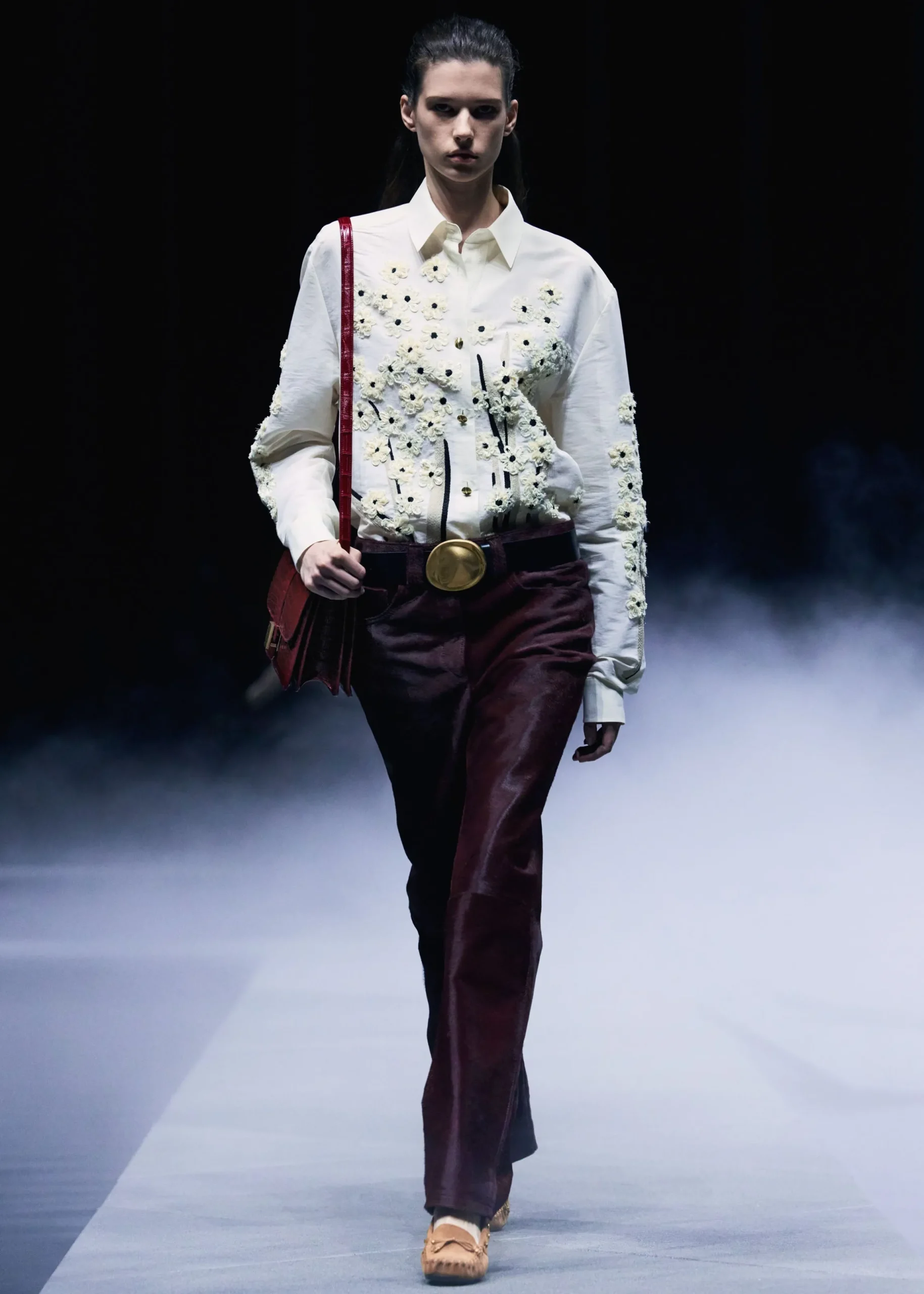 Callum Pant in Bordeaux Haircalf