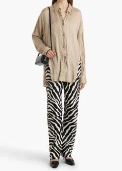 Callum Pant in Zebra Print Haircalf