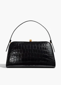 Cate Bag in Black Alligator