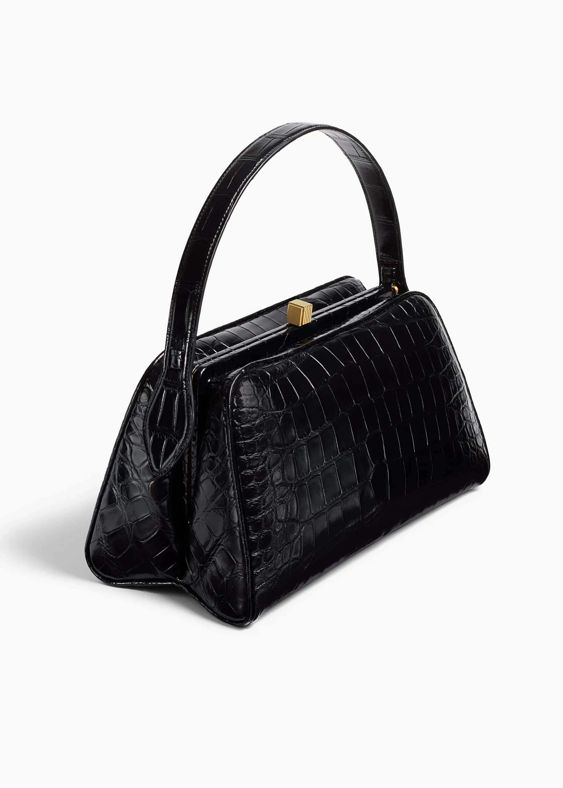 Cate Bag in Black Alligator