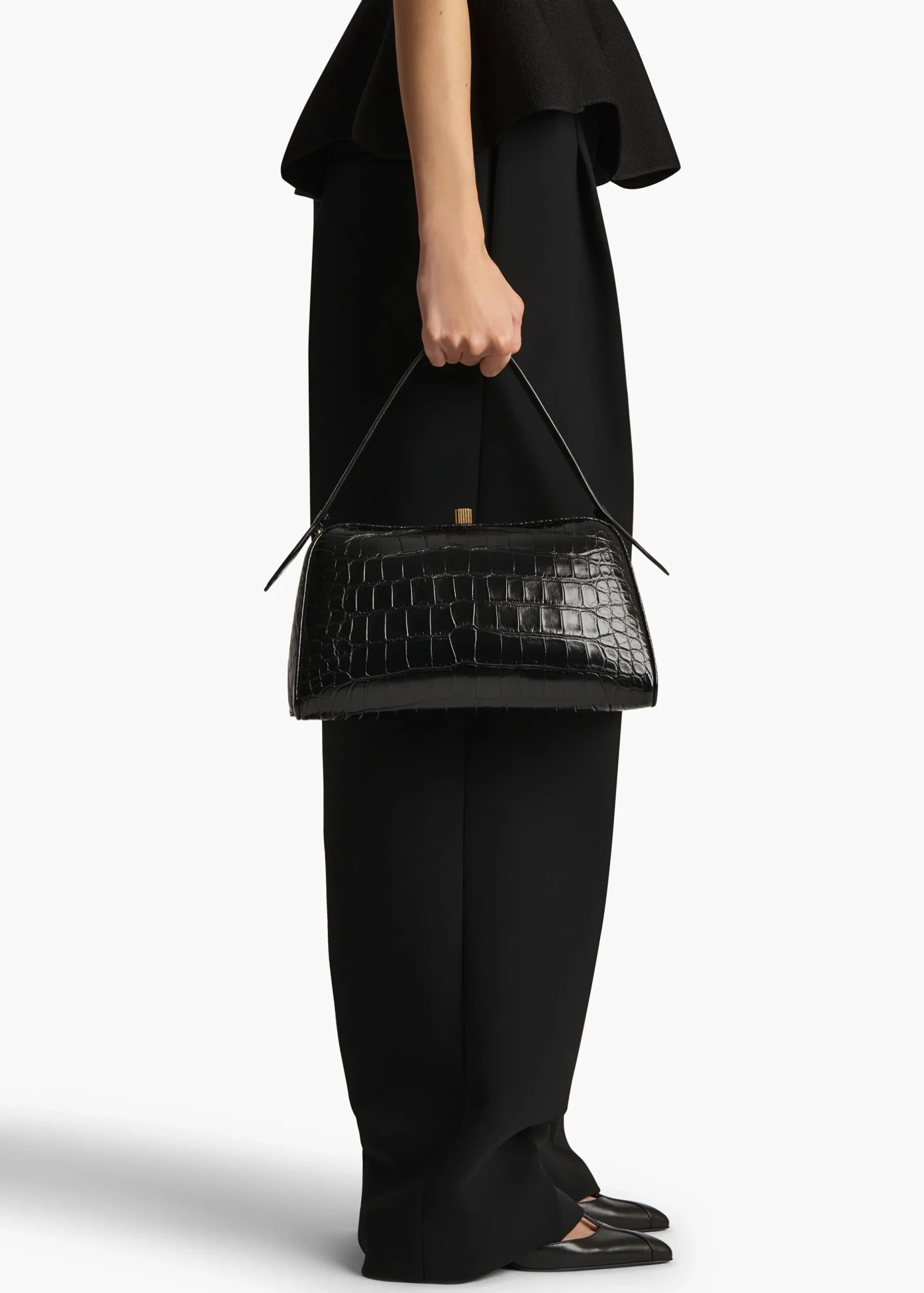 Cate Bag in Black Alligator