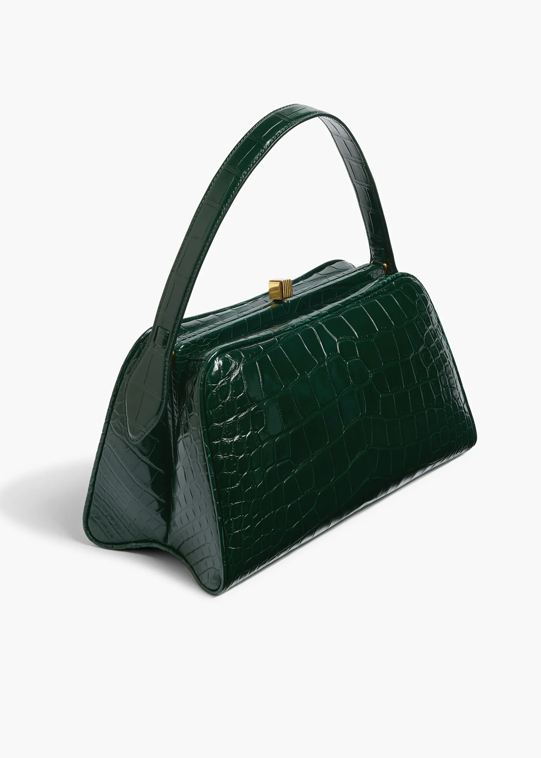 Cate Bag in Hunter Green Alligator