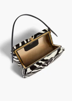 Cate Bag in Zebra Print Haircalf