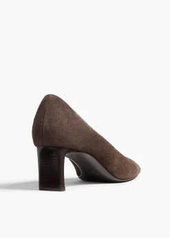 Cecilia Pump in Sable Suede